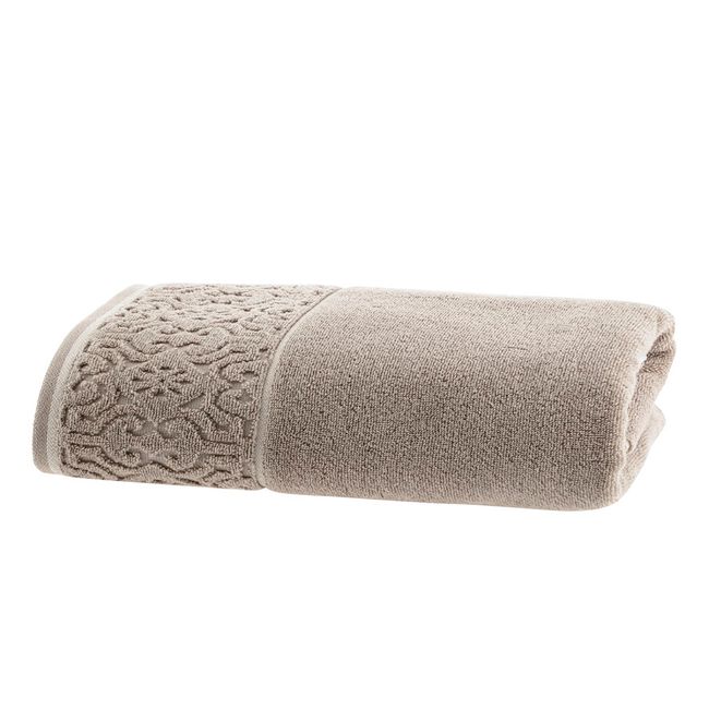 Toalha-de-Rosto-Super-Soft-Zero-Twist-Corttex-Arabesco-500-g-m²-Bege