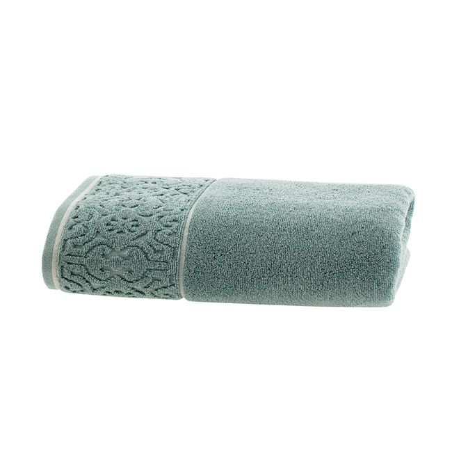 Toalha-de-Rosto-Super-Soft-Zero-Twist-Corttex-Arabesco-500-g-m²-Verde