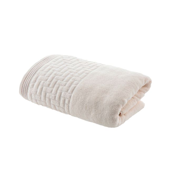 Toalha-de-Rosto-Super-Soft-Zero-Twist-Corttex-Geometrico-500-g-m²-Marfim
