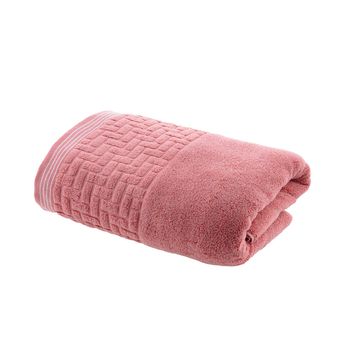Toalha-de-Rosto-Super-Soft-Zero-Twist-Corttex-Geometrico-500-g-m²-Rosa