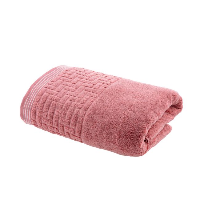Toalha-de-Rosto-Super-Soft-Zero-Twist-Corttex-Geometrico-500-g-m²-Rosa