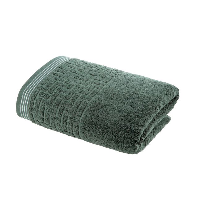 Toalha-de-Rosto-Super-Soft-Zero-Twist-Corttex-Geometrico-500-g-m²-Verde