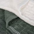 Jogo-de-Toalhas-de-Banho-4-Pecas-Super-Soft-Zero-Twist-Corttex-Geometrico-500-g-m²-Verde-Marfim