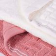 Jogo-de-Toalhas-de-Banho-4-Pecas-Super-Soft-Zero-Twist-Corttex-Geometrico-500-g-m²-Rosa-Marfim