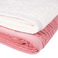 Jogo-de-Toalhas-de-Banho-4-Pecas-Super-Soft-Zero-Twist-Corttex-Geometrico-500-g-m²-Rosa-Marfim