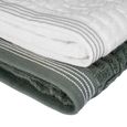 Jogo-de-Toalhas-de-Banho-4-Pecas-Super-Soft-Zero-Twist-Corttex-Geometrico-500-g-m²-Verde-Branco