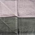 Jogo-de-Toalhas-de-Banho-4-Pecas-Super-Soft-Zero-Twist-Corttex-Geometrico-500-g-m²-Cinza-Verde