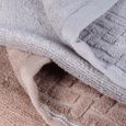 Jogo-de-Toalhas-de-Banho-4-Pecas-Super-Soft-Zero-Twist-Corttex-Geometrico-500-g-m²-Cinza-Bege