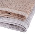 Jogo-de-Toalhas-de-Banho-4-Pecas-Super-Soft-Zero-Twist-Corttex-Geometrico-500-g-m²-Cinza-Bege