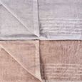 Jogo-de-Toalhas-de-Banho-4-Pecas-Super-Soft-Zero-Twist-Corttex-Geometrico-500-g-m²-Cinza-Bege