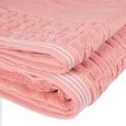 Jogo-de-Toalhas-de-Banho-4-Pecas-Super-Soft-Zero-Twist-Corttex-Geometrico-500-g-m²-Rosa