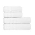 Jogo-de-Toalhas-de-Banho-4-Pecas-Super-Soft-Zero-Twist-Corttex-Geometrico-500-g-m²-Branco