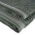 Jogo-de-Toalhas-de-Banho-4-Pecas-Super-Soft-Zero-Twist-Corttex-Geometrico-500-g-m²-Verde