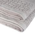 Jogo-de-Toalhas-de-Banho-4-Pecas-Super-Soft-Zero-Twist-Corttex-Geometrico-500-g-m²-Cinza