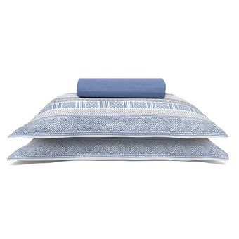 Jogo-de-Cama-King-Size-Buettner-150-Fios-3-Pecas-Azul-Indigo