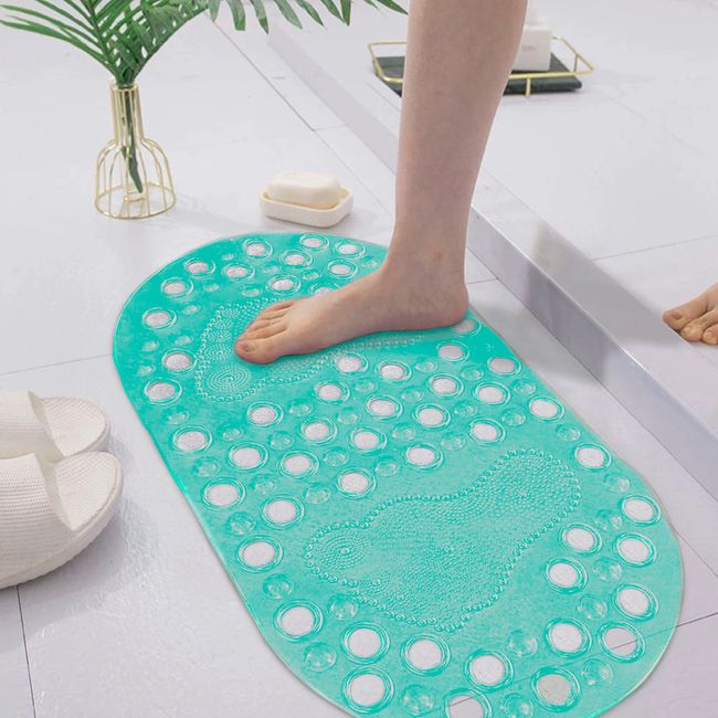 Tapete-para-Box-Emborrachado-Antiderrapante-66x36cm-Pezinhos-Verde