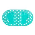 Tapete-para-Box-Emborrachado-Antiderrapante-66x36cm-Pezinhos-Verde