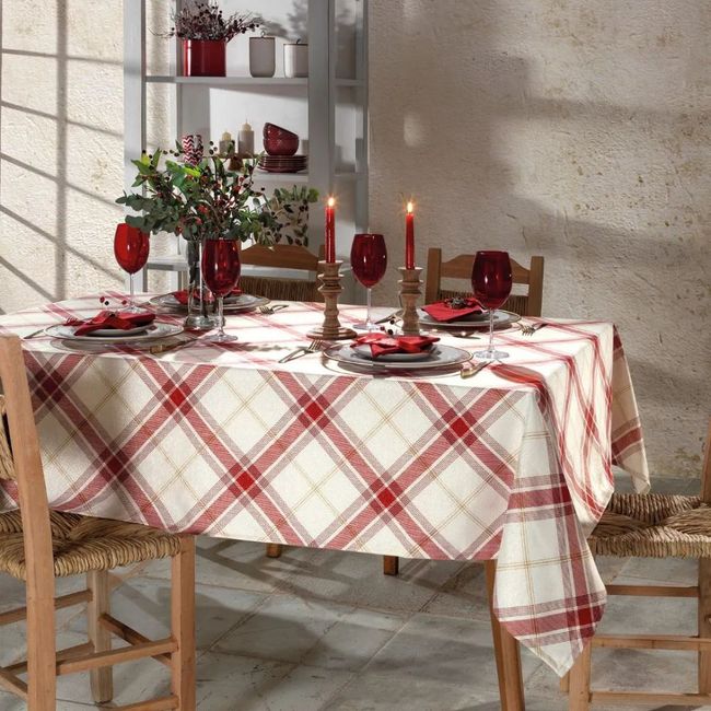 Toalha de Mesa Retangular Natalina 8 Lugares Celebra 1.60 x 2.70 Mts