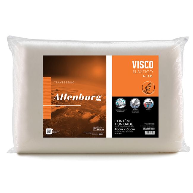 Travesseiro Altenburg Nasa Soft Alto e Macio Marfim