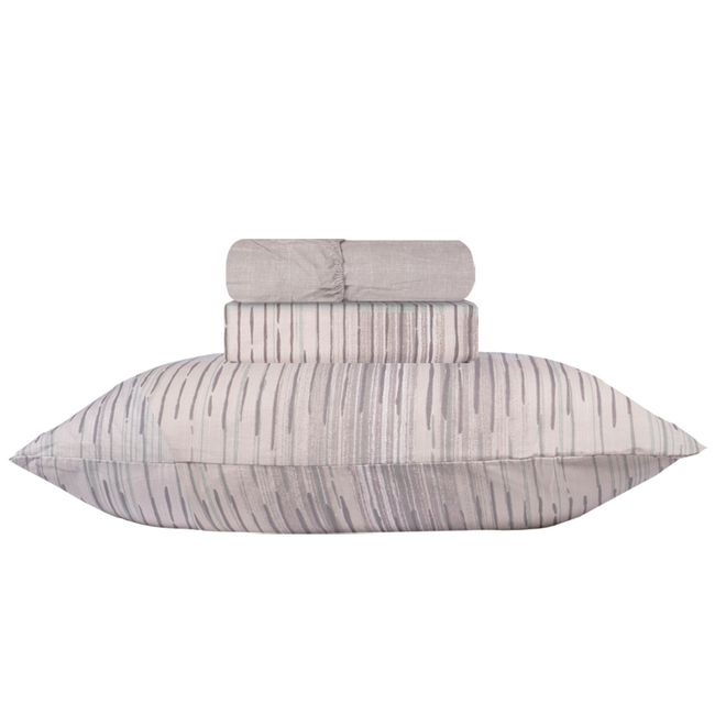 Jogo de Cama Solteiro 150 Fios Corttex 3 Peças Attuale Estampa 2