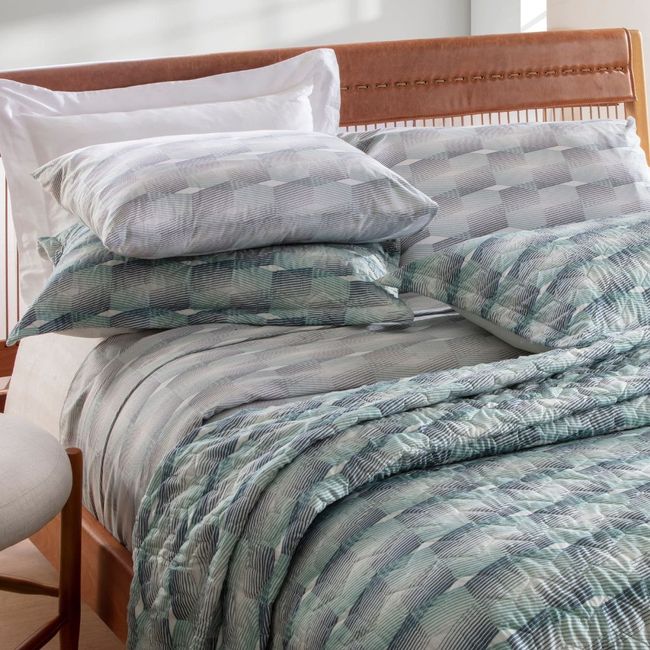 Jogo de Cama Queen Size 150 Fios Corttex 4 Peças Attuale Estampa 8