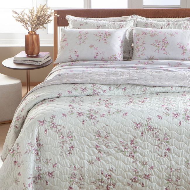 Jogo de Cama Queen Size 150 Fios Corttex 4 Peças Attuale Estampa 11