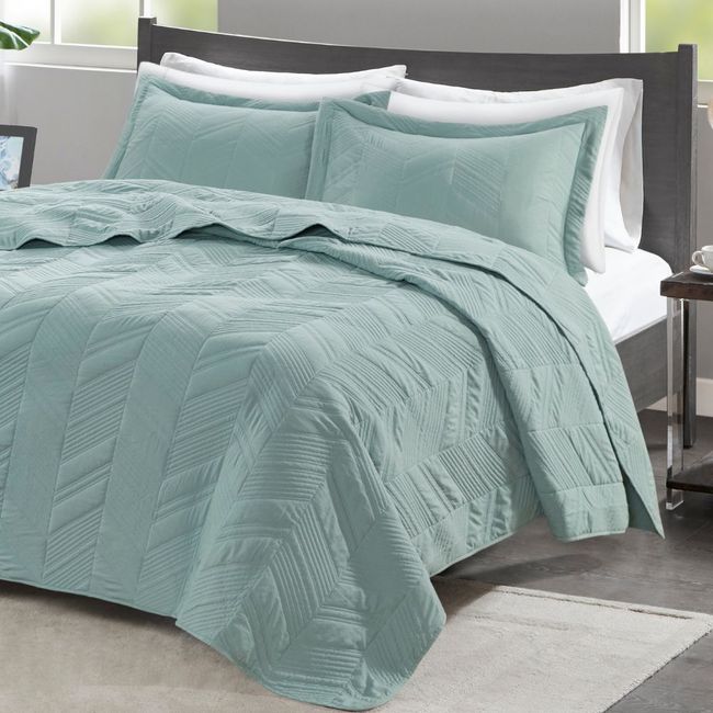 Colcha Casal 300 Fios Corttex Ouro 3 Peças Verde