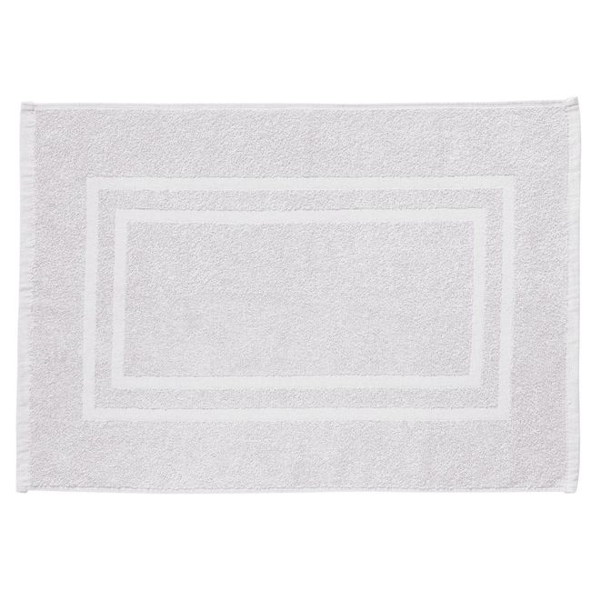 Tapete Piso para Banheiro Corttex Grécia 50x70cm Branco