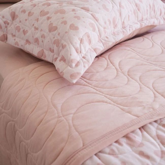 Cobreleito Queen Size Bella Enxovais Malha 100% Algodão 3 Peças Cloud Maya