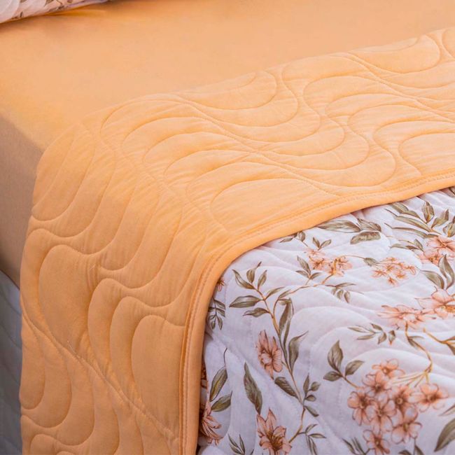 Cobreleito Queen Size Bella Enxovais Malha 100% Algodão 3 Peças Cloud Penélope