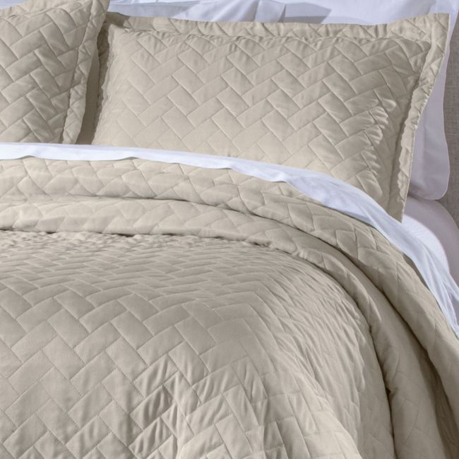 Colcha Solteiro Corttex Mônaco 2 Peças Bege