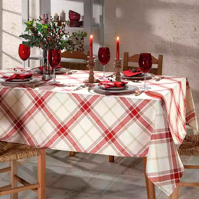 Toalha de Mesa Retangular 8 Lugares Dohler Celebra 160x240cm Natal 99