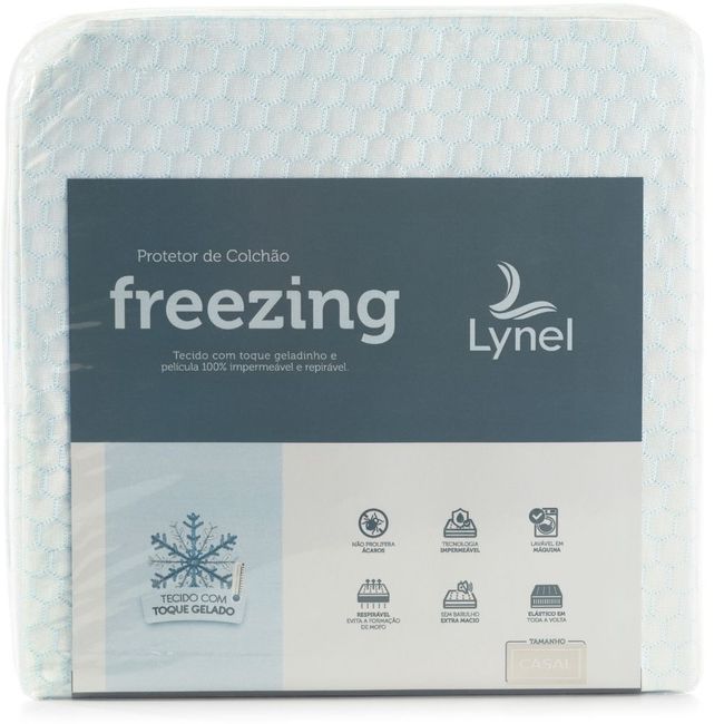 Protetor de Colchão Impermeável Solteiro King Freezing Jacquard Lynel