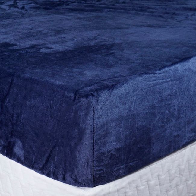 Lençol de Plush Casal Hedrons Inove Mariner