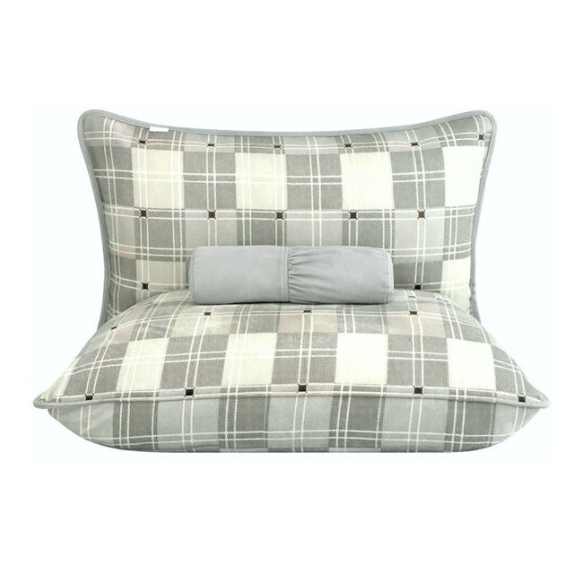 Jogo de Cama Queen Size Malha 3 Peças Majogart Cinza