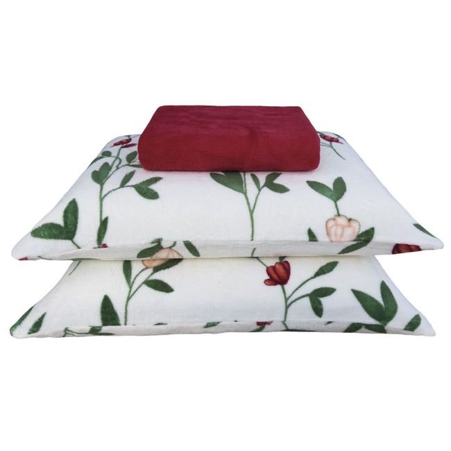 Jogo de Lençol e Fronhas King Size Plush BBC Têxtil Estampado 3 Peças 202