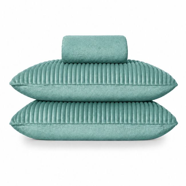 Jogo de Lençol e Fronhas King Size Plush Canelado BBC Têxtil 3 Peças 307