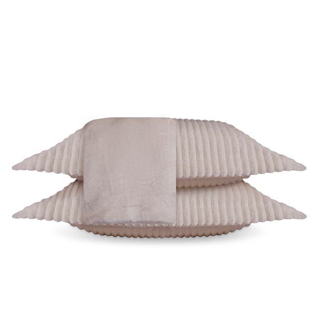 Jogo de Cama Queen Size Plush 3 Peças BBC Têxtil Avelã