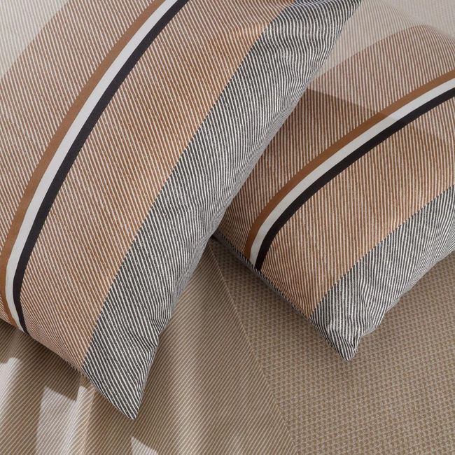 Jogo de Cama King Size 200 Fios 4 Peças Corttex Home Design Marrom