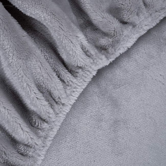 Lençol de Plush King Size Hedrons Inove Cinza Cromo