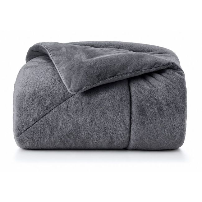 Edredom King Size Plush Hedrons Aspen Ardósia