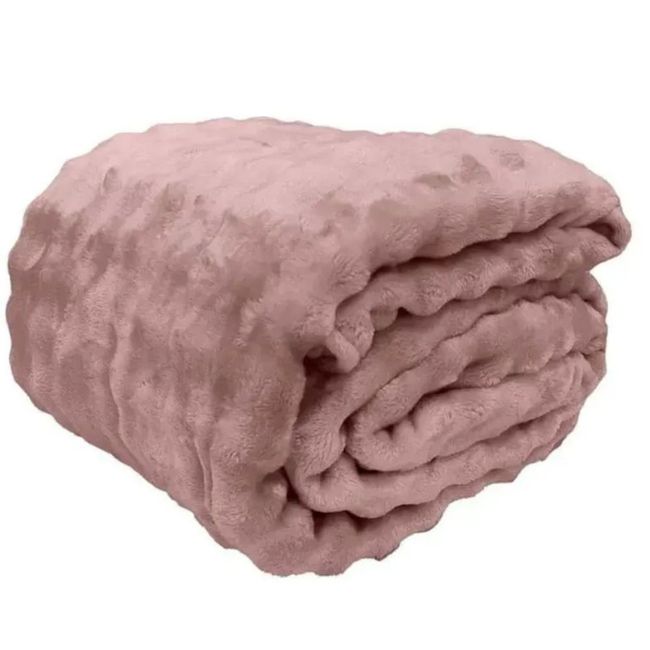Cobertor Queen Size Bubble Europa 220x240cm Rosa